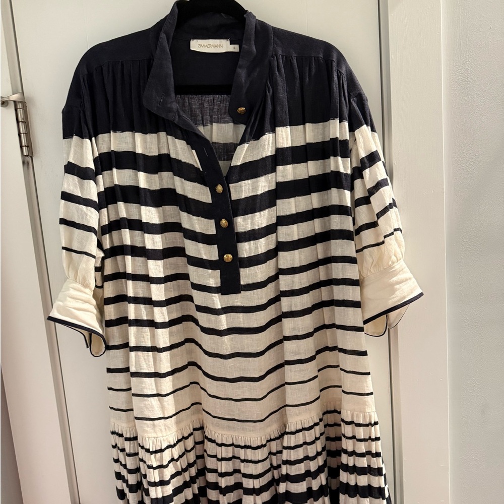 Zimmerman Women’s Dress with Leather Cord Belt
